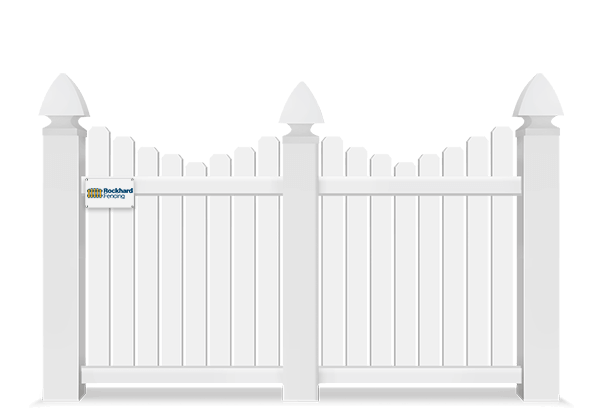 Scalloped Picket Vinyl Fence in Tampa