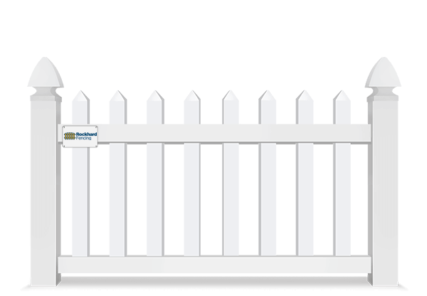 Straight Picket Vinyl Fence in Tampa